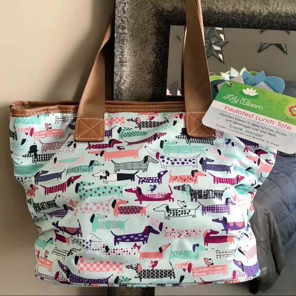 Lily Bloom Bags Lily Bloom Totally Pawsome Dachshund Lunch Tote